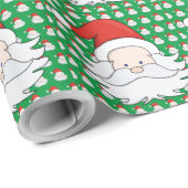 Cute Santa Claus Cadeaupapier (Rol Hoek)