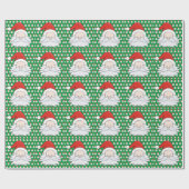 Cute Santa Claus Cadeaupapier (Vlak)