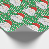 Cute Santa Claus Cadeaupapier (Hoek)