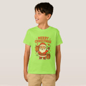  Cute Santa Claus Christmas Art –  Merry Christmas T-shirt (Voorkant volledig)