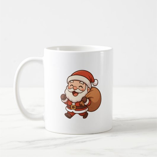Cute Santa Claus Christmas Mug Koffiemok (Links)