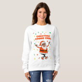 Cute Santa Claus Cookie Baking Sweatshirt (Voorkant volledig)