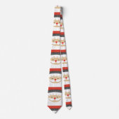Cute Santa Claus Face Kerstmis Stropdas (Voorkant)