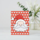 Cute Santa Claus Feestdagenkaart (Staand voorkant)