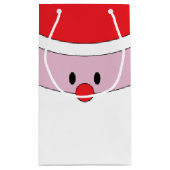 Cute Santa Claus Gift Bag Klein Cadeauzakje (Achterkant)