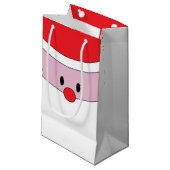 Cute Santa Claus Gift Bag Klein Cadeauzakje (Voorkant Gekanteld)