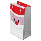 Cute Santa Claus Gift Bag Klein Cadeauzakje (Achterkant Gekanteld)