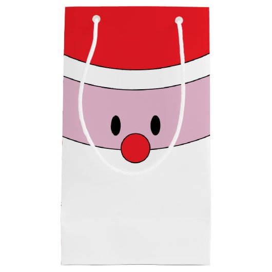 Cute Santa Claus Gift Bag Klein Cadeauzakje (Voorkant)