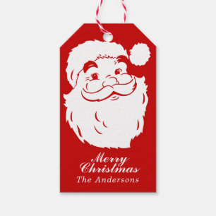 Cute Santa Claus Gift Labels Cadeaulabel