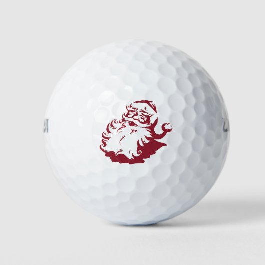 Cute Santa Claus Golfballen (Voorkant)