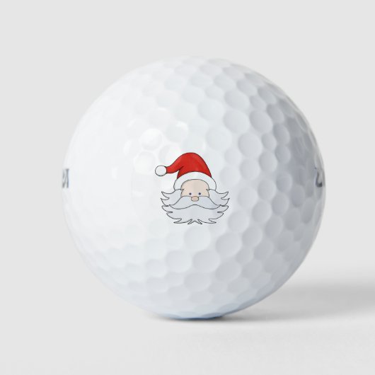 Cute Santa Claus Golfballen (Voorkant)