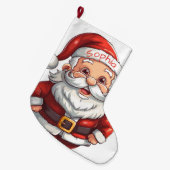 Cute Santa Claus Grote Kerstsok (Voorkant (Hangend))