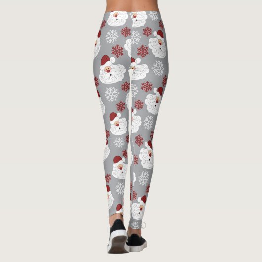 Cute Santa Claus Holiday Leggings (Achterkant)