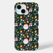 Cute Santa Claus Holiday Seamless Pattern Case-Mate iPhone Case (Achterkant)