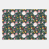 Cute Santa Claus Holiday Seamless Pattern Inpakpapier Vel (Voorkant 2)