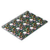 Cute Santa Claus Holiday Seamless Pattern Notitieboek (Linkerzijde)