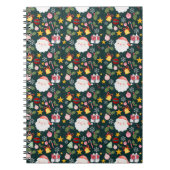 Cute Santa Claus Holiday Seamless Pattern Notitieboek (Voorkant)