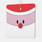 Cute Santa Claus Keramisch Ornament (Links)