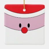 Cute Santa Claus Keramisch Ornament (Achterkant)