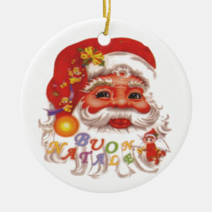 Cute Santa Claus Keramisch Ornament