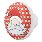 Cute Santa Claus Keramische Knop (Rechts)