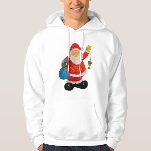 Cute Santa Claus kerstman Kris Kringle Hoodie (Voorkant)