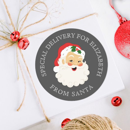 Cute Santa Claus Kerstmis Klassic Round S Ronde Sticker