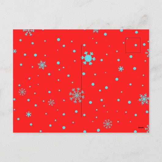 Cute Santa Claus-kerstrood Briefkaart (Achterkant)