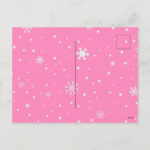 Cute Santa Claus kerstroze Briefkaart (Achterkant)