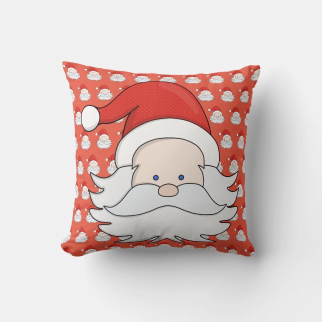 Cute Santa Claus Kussen (Voorkant)