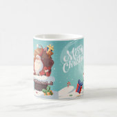 Cute Santa Claus Merry Christmas Mug | Festive Hol Koffiemok (Center)