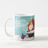 Cute Santa Claus Merry Christmas Mug | Festive Hol Koffiemok (Links)