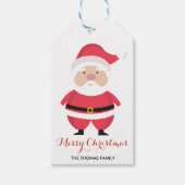 Cute Santa Claus Merry Kerstmis Cadeaulabel (Voorkant)