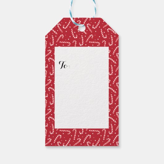 Cute Santa Claus Merry Kerstmis Cadeaulabel (Achterkant)