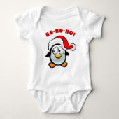 Cute Santa Claus Penguin Cartoon Romper (Voorkant)