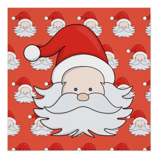 Cute Santa Claus Perfect Poster (Voorkant)