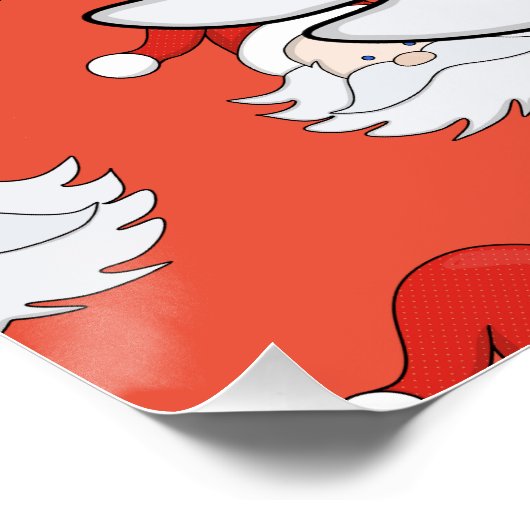 Cute Santa Claus Perfect Poster (Hoek)