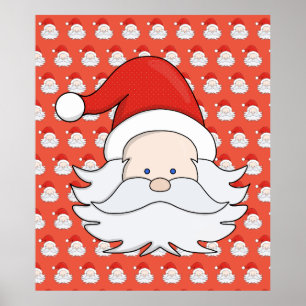 Cute Santa Claus Poster