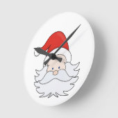 Cute Santa Claus Ronde Klok (Hoek)