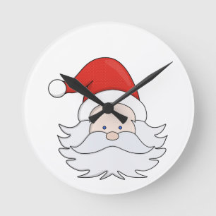 Cute Santa Claus Ronde Klok