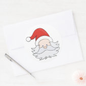 Cute Santa Claus Ronde Sticker (Envelop)