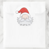 Cute Santa Claus Ronde Sticker (Tas)