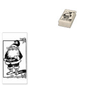Cute Santa Claus Rubber Stamp Rubberstempel (Gestempeld)