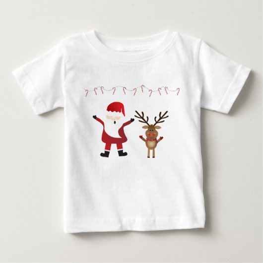 Cute Santa Claus Rudolph Red Nosed Reindeer (Voorkant)