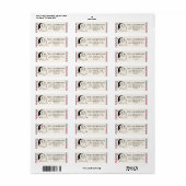 Cute Santa Claus Seal North Pole Label (Full Sheet)