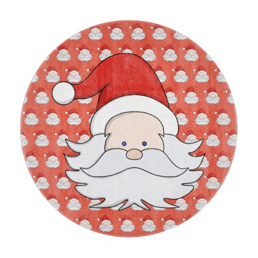 Cute Santa Claus Snijplank (Voorkant)