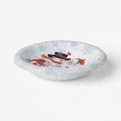 Cute Santa Claus Snowman Snow Papieren Kommen (Gebogen)