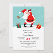 Cute Santa Claus speelt golfillustratie. Kaart (Voorkant)