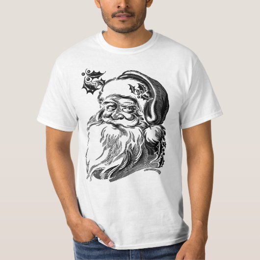 Cute  Santa Claus White Beard T-shirt (Voorkant)