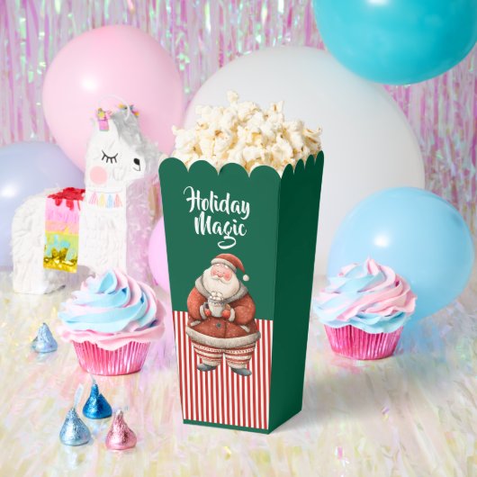 Cute Santa Claus with Hot Cocoa Bedankdoosjes (Feest)